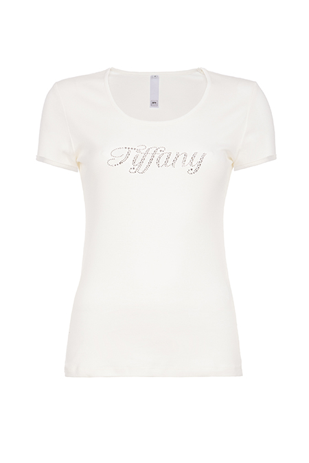 Ženska bazna majica sa ukrasnim cirkonima Tiffany Production